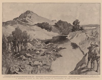 Een verschrikkelijke hoek van het Boerenlaager bij Paardeberg in de rivierbedding door Alexander Stuart Boyd